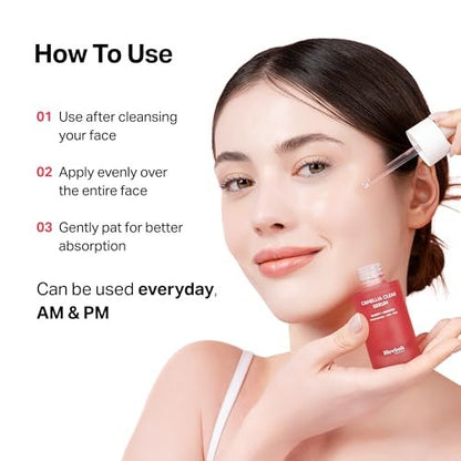 Meebak Camellia Clear Daily Exfoliating Serum – 2% Niacinamide + AHA & PHA, Gentle Chemical Exfoliant for Smooth Texture & Balanced Tone, Hydrating Pore Minimizer, Korean Skincare (1.01 Fl Oz)