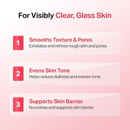 Meebak Camellia Clear Daily Exfoliating Serum – 2% Niacinamide + AHA & PHA, Gentle Chemical Exfoliant for Smooth Texture & Balanced Tone, Hydrating Pore Minimizer, Korean Skincare (1.01 Fl Oz)