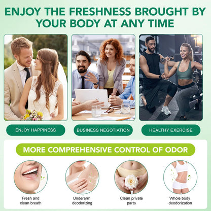 Chlorophyll Body Deodorizing Supplement - Internal Deodorant Capsules for Gut Health, Digestion & Overall Freshness (120 Count) Avelisse