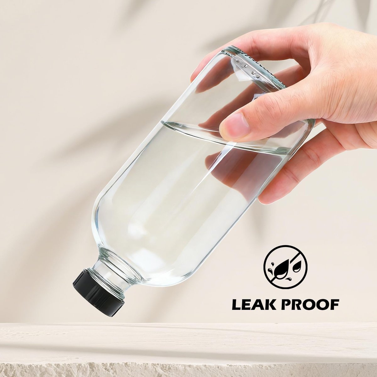 Maredash 16oz Glass Spray Bottles, Empty – Dimensions: 3.0 x 3.0 x 3.0 inches (bottle base) – Image 9