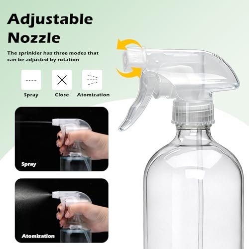 Maredash 16oz Glass Spray Bottles, Empty – 12-Pack Value: An economical choice for homes, offices, or small – Image 6