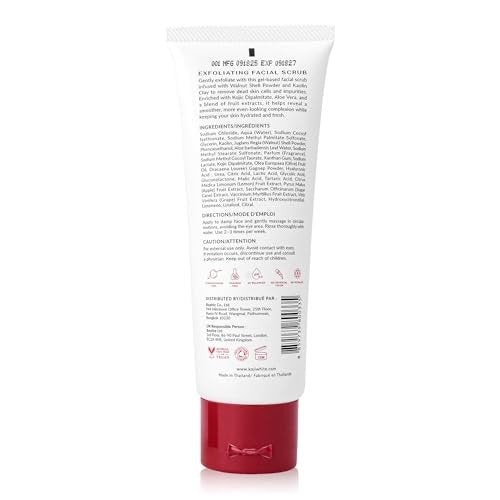 Koji White Exfoliating Facial Scrub with Kojic Acid, Walnut Shell & AHA – Gentle Daily Exfoliator for Radiant, Even Skin Tone – Vegan Skincare, 3.38 Fl Oz - görsel 17