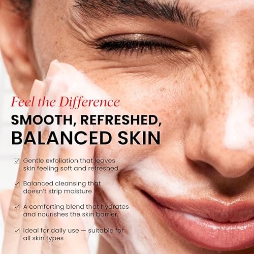 Koji White Exfoliating Facial Scrub with Kojic Acid, Walnut Shell & AHA – Gentle Daily Exfoliator for Radiant, Even Skin Tone – Vegan Skincare, 3.38 Fl Oz - görsel 5