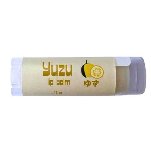 Yuzu Citrus Lip Balm - Pack of 2 - Moisturizing Lip Care with Shea Butter, Castor Oil, Sunflower Oil & Vitamin E - Handcrafted in Small Batches - görsel 4