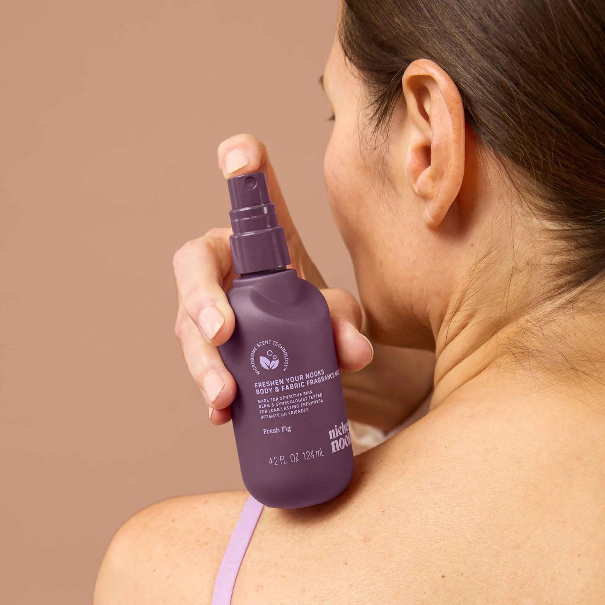 Niches & Nooks Feminine Body Spray & Mist – pH Balanced Intimate Care, Fresh Fig Scent – Odor Control & Freshness, 4.2 fl oz Avelisse