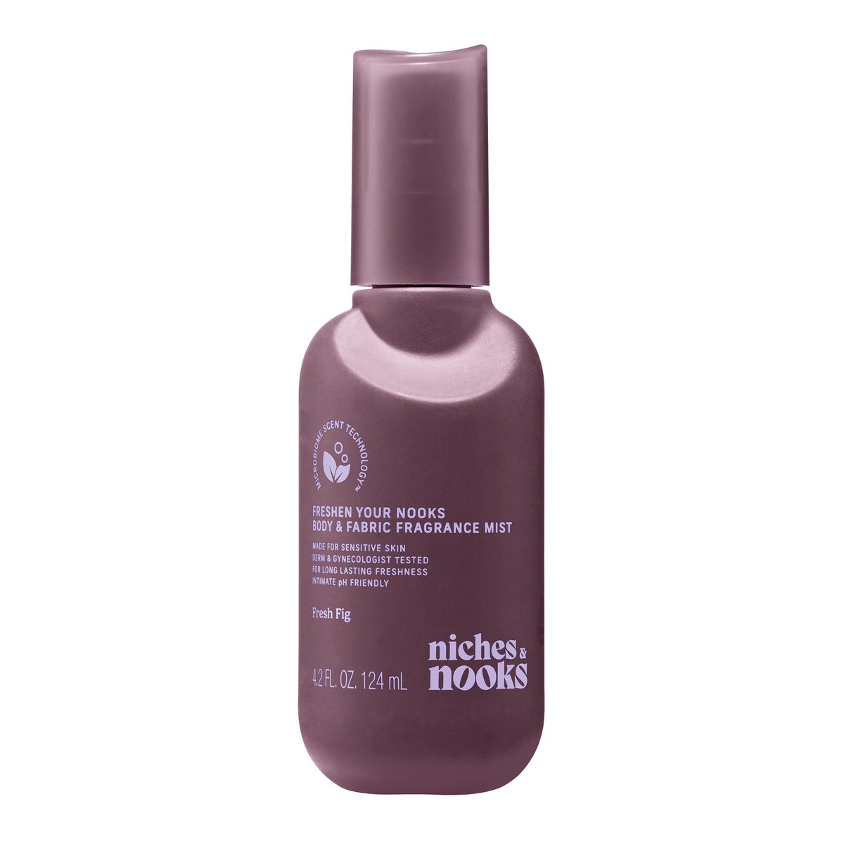 Niches & Nooks Feminine Body Spray & Mist – pH Balanced Intimate Care, Fresh Fig Scent – Odor Control & Freshness, 4.2 fl oz Avelisse