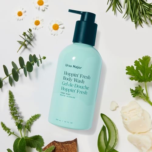 Ursa Major Hoppin’ Fresh Body Wash – Natural Body Wash for Men and Women, Sulfate-Free, Cruelty-Free, 10 oz Avelisse