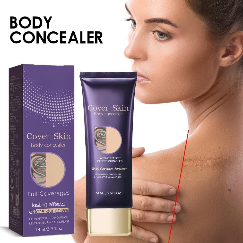 LIGHTNETSEE Tattoo Cover Up Makeup Waterproof - Full Coverage Body Concealer with SPF 50, 2.5 fl oz - görsel 4