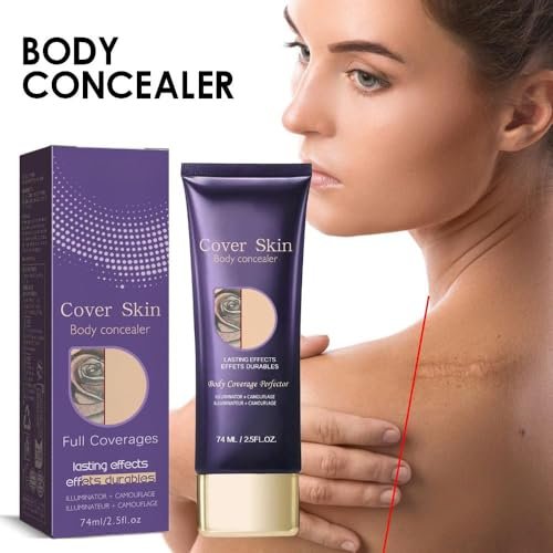 LIGHTNETSEE Tattoo Cover Up Makeup Waterproof - Full Coverage Body Concealer with SPF 50, 2.5 fl oz - görsel 3