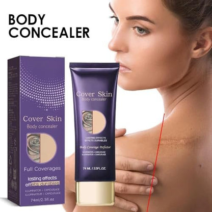 LIGHTNETSEE Tattoo Cover Up Makeup Waterproof - Full Coverage Body Concealer with SPF 50, 2.5 fl oz