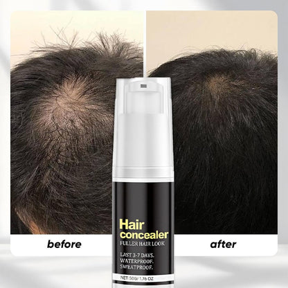 Hair Concealer Black 50g - Waterproof Sweatproof Hair Filling Cream for Thinning Hair, Instant Fuller Hair Look for Men and Women, Moisturizing Hairline Concealer with Camellia Seed Oil (2-Pack) Avelisse