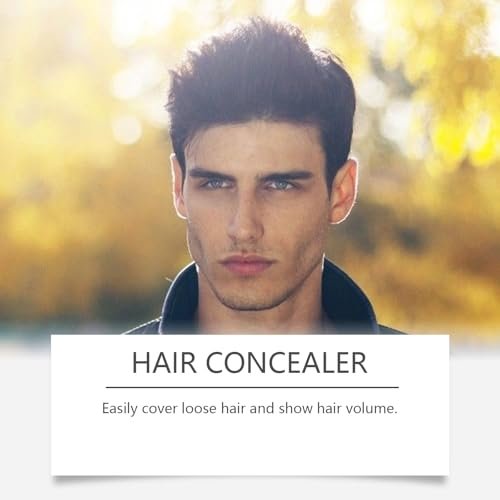 Hair Concealer Black 50g - Waterproof Sweatproof Hair Filling Cream for Thinning Hair, Instant Fuller Hair Look for Men and Women, Moisturizing Hairline Concealer with Camellia Seed Oil (2-Pack) Avelisse