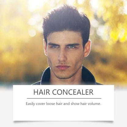 Hair Concealer Black 50g - Waterproof Sweatproof Hair Filling Cream for Thinning Hair, Instant Fuller Hair Look for Men and Women, Moisturizing Hairline Concealer with Camellia Seed Oil (2-Pack) Avelisse