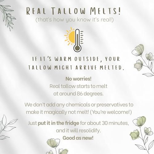 All Nat 7-Pack Whipped Grass-Fed Tallow Cream + Body Butter Sample Size Gift Set - .5 oz Travel Tins - SCENTED and Unscented - Hydrating, Clean Beauty Moisturizer for Sensitive Skin, Natural Skincare - görsel 16
