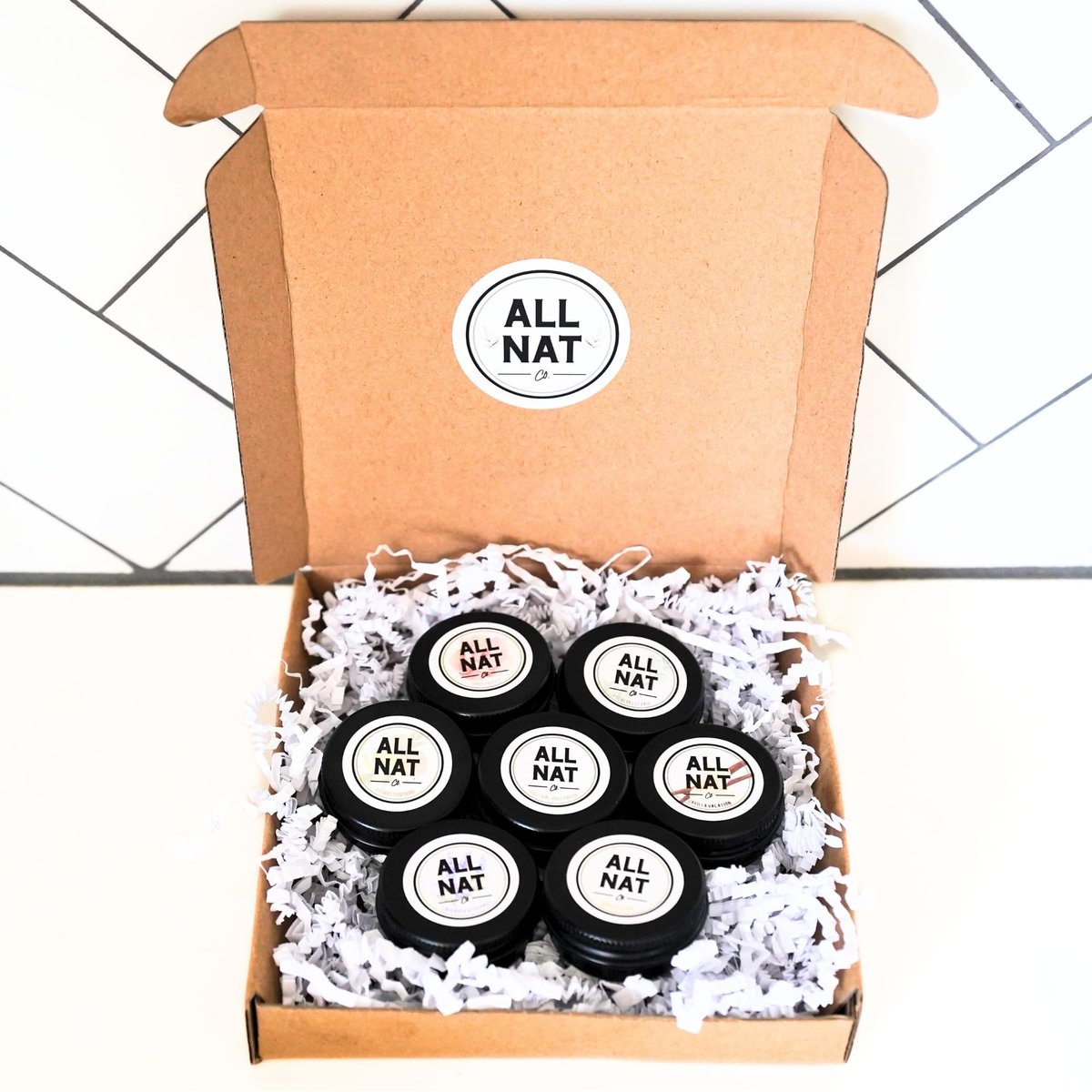 All Nat 7-Pack Whipped Grass-Fed Tallow Cream + Body Butter Sample Size Gift Set - .5 oz Travel Tins - SCENTED and Unscented - Hydrating, Clean Beauty Moisturizer for Sensitive Skin, Natural Skincare - görsel 17