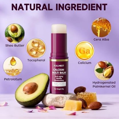 FullMeet Calcium Volume Multi Balm - Collagen All-in-One Moisturizing Stick for Eyes, Neck & Face (10g) Avelisse