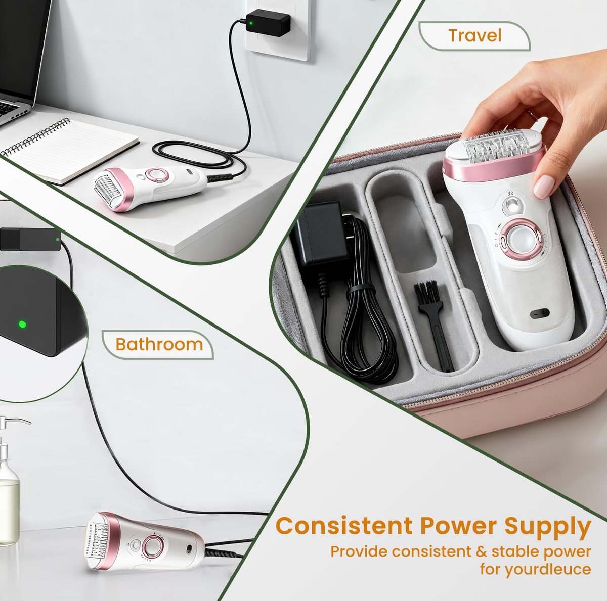 Newding Charger Cord Compatible with Braun Shaver Series 9 Pro 8 7 6 5 3, S9 S8 S7 S6 S5 S3 310s 3040s 5150cs 6120s 720s 7177cc 7185cc 8567cc 9597cc PL5137 IPL7219 SES9-030 SE7-041 SE5-011 12V 400mA Avelisse