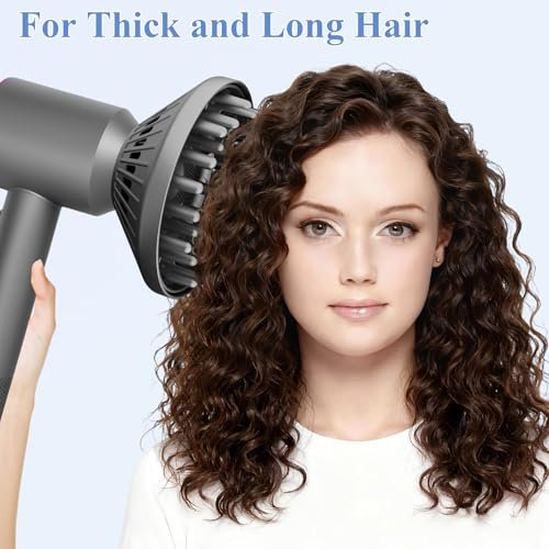 Fabmira 6-Inch Diffuser Attachment for Dyson Hair Dryers – Curl-Enhancing Large Diffuser for Waves, Curls & Coils Avelisse