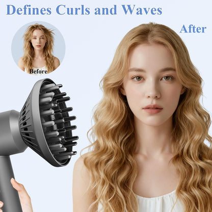 Fabmira 6-Inch Diffuser Attachment for Dyson Hair Dryers – Curl-Enhancing Large Diffuser for Waves, Curls & Coils Avelisse
