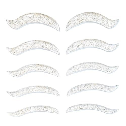 Libeauty Lash Lift Rods - Korean Glueless Lash Lift Pads for Open-Eye Eyelash Lift, Self-Adhesive Perm Rods, 5 Sizes Clear Avelisse