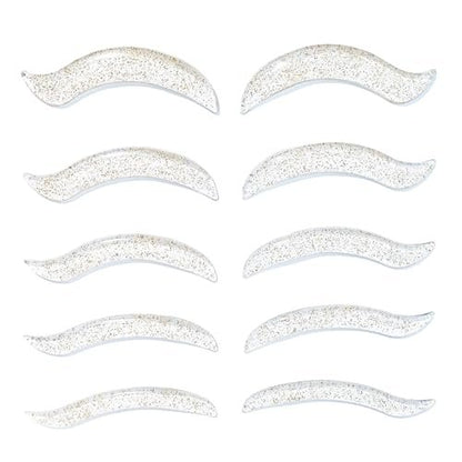 Libeauty Lash Lift Rods - Korean Glueless Lash Lift Pads for Open-Eye Eyelash Lift, Self-Adhesive Perm Rods, 5 Sizes Clear Avelisse
