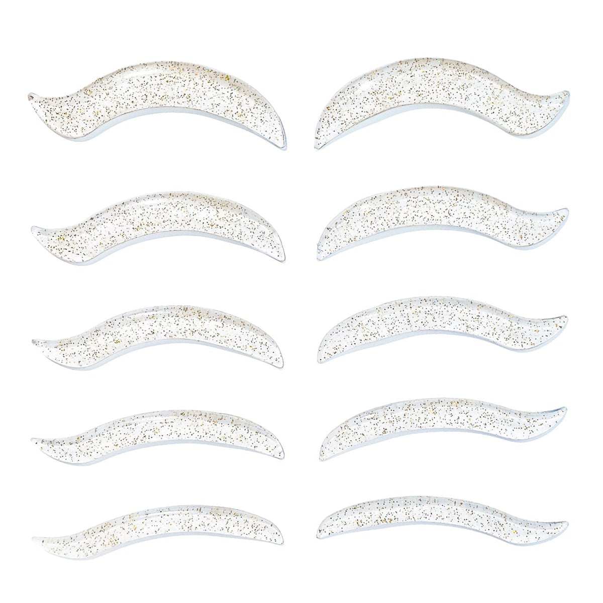Libeauty Lash Lift Rods - Korean Glueless Lash Lift Pads for Open-Eye Eyelash Lift, Self-Adhesive Perm Rods, 5 Sizes Clear Avelisse