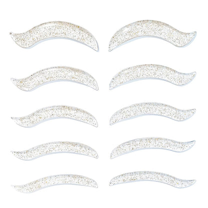 Libeauty Lash Lift Rods - Korean Glueless Lash Lift Pads for Open-Eye Eyelash Lift, Self-Adhesive Perm Rods, 5 Sizes Clear Avelisse