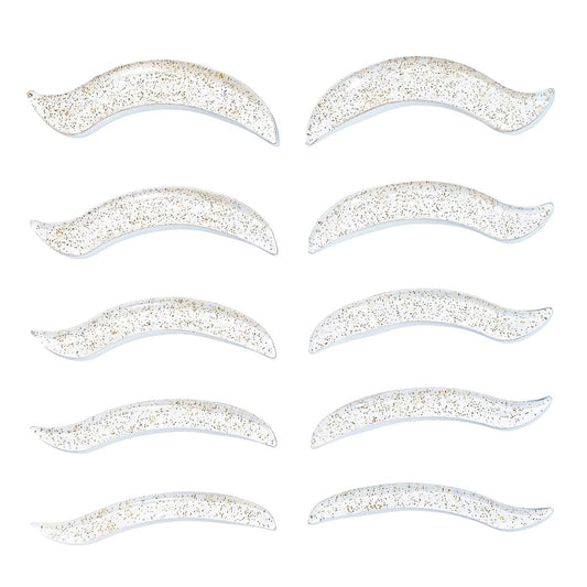 Libeauty Lash Lift Rods - Korean Glueless Lash Lift Pads for Open-Eye Eyelash Lift, Self-Adhesive Perm Rods, 5 Sizes Clear Avelisse