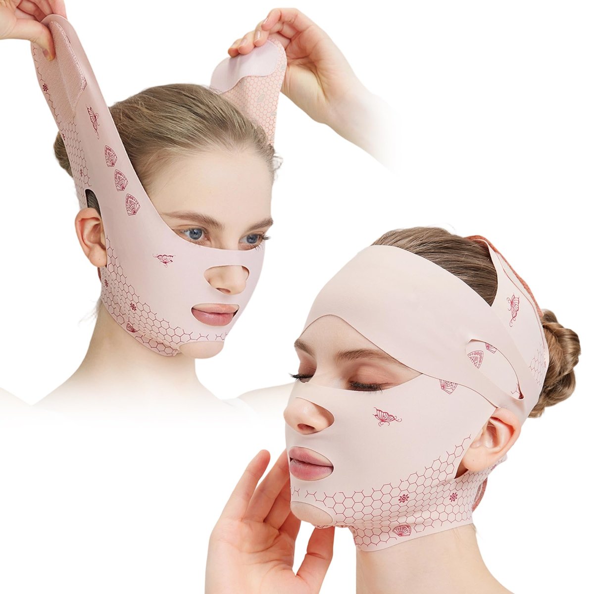 Comfortable Face Strap Forehead Lift Band - Breathable Face Lift Belt for Chin Up and V-Shaped Support Avelisse