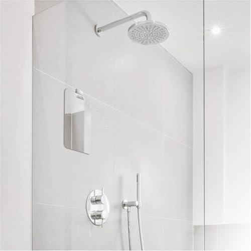 Mavoro 7x9 Shaving Mirror for Shower – Unbreakable Acrylic, Fog-Resistant, Frameless Design with 3M Adhesive Hook Avelisse