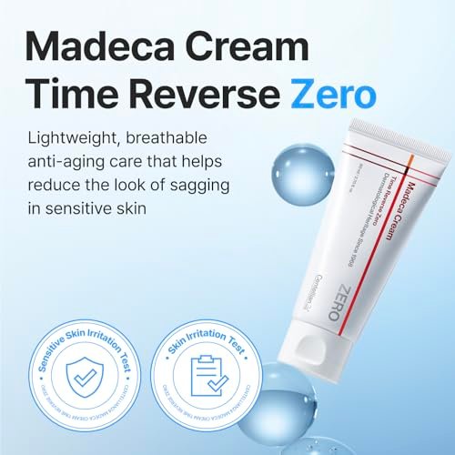 CENTELLIAN 24 Madeca Cream Time Reverse Zero - Lightweight Anti-Aging Face Moisturizer with Blue Active TECA, Cooling Cica, Deep Hydration & Barrier Repair for Sensitive & Oily Skin, 2.7 fl oz Avelisse