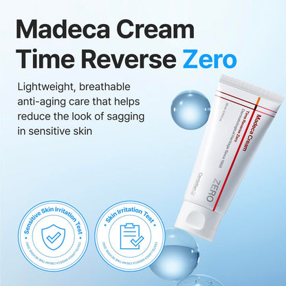 CENTELLIAN 24 Madeca Cream Time Reverse Zero - Lightweight Anti-Aging Face Moisturizer with Blue Active TECA, Cooling Cica, Deep Hydration & Barrier Repair for Sensitive & Oily Skin, 2.7 fl oz Avelisse