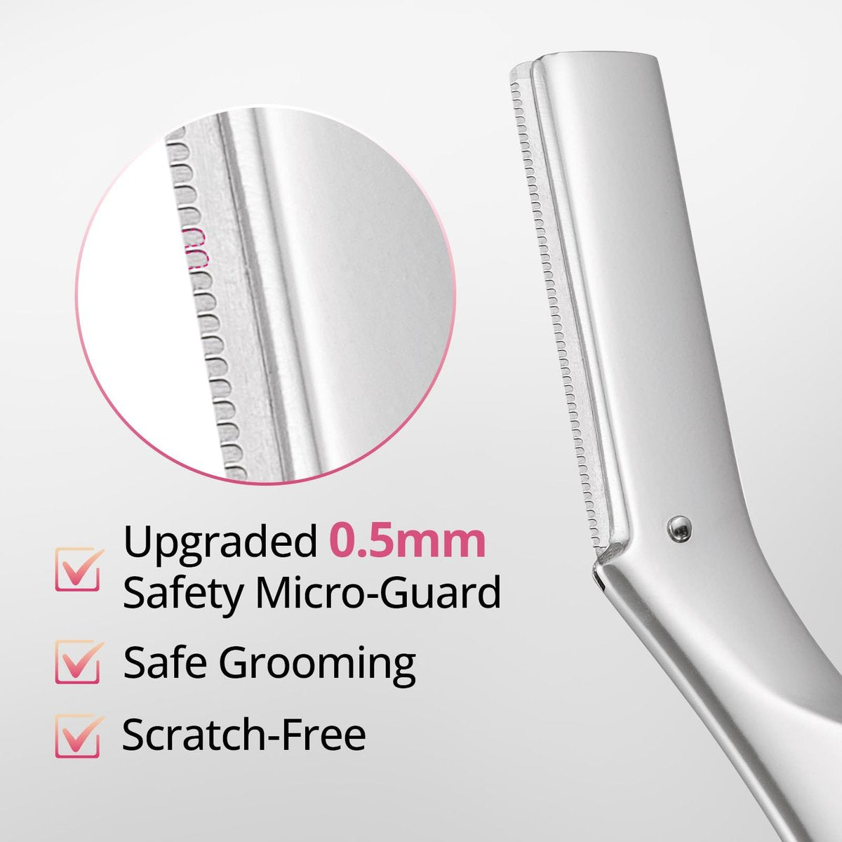 Mistfree Dermaplane Razor for Women & Men – Professional Metal Dermaplaning Tool with 12 Refill Blades, Reusable Face Razor for Exfoliation & Peach Fuzz Removal - görsel 7