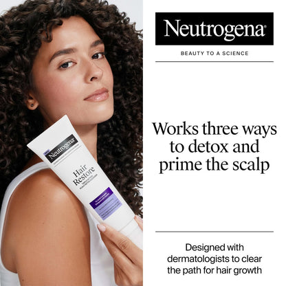 Neutrogena Hair Restore Triple Action Scalp Detox Cleanser – Triple Acid Scalp Detox & Clarifying Treatment, 8 fl. oz