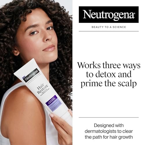 Neutrogena Hair Restore Triple Action Scalp Detox Cleanser – Triple Acid Scalp Detox & Clarifying Treatment, 8 fl. oz - görsel 6