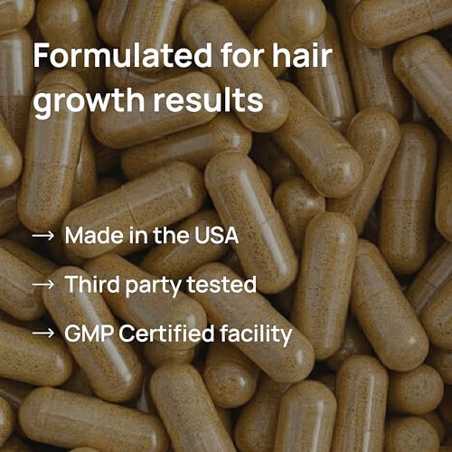 Lunos Grow Hair Growth Supplements - 17 Ingredient Hair Vitamins with Biotin, Saw Palmetto & Marine Collagen - 1 Month Supply Avelisse