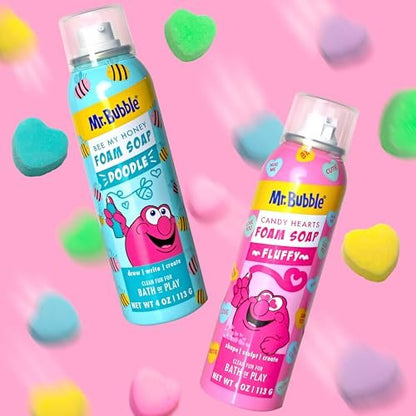 Mr. Bubble Limited Edition Foam Soap, Strawberry Candy Scent, 4 oz (Pack of 4) - Paraben-Free Body Wash Avelisse