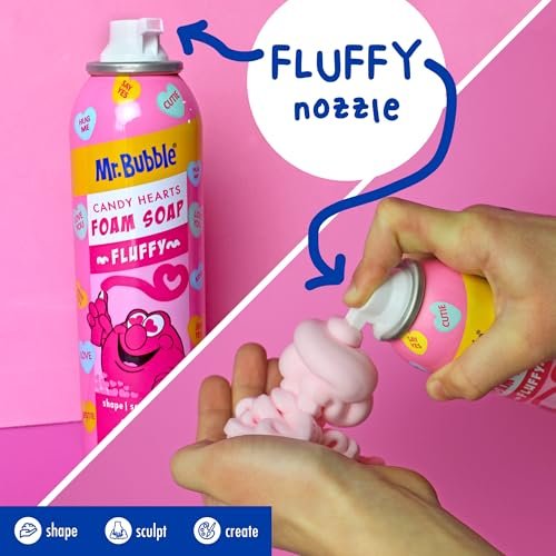 Mr. Bubble Limited Edition Foam Soap, Strawberry Candy Scent, 4 oz (Pack of 4) - Paraben-Free Body Wash Avelisse