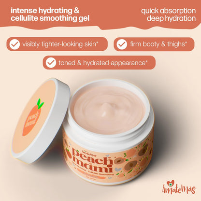 Amatemas Peach Mami Firming Body Cream – Hydrating Saggy Skin Tightening Cream & Anti Cellulite Lotion for Legs, Thighs, Hips, Arms, Belly, Bum – Lightweight, Quick-Absorbing Formula – 2 oz Avelisse