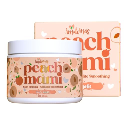 Amatemas Peach Mami Firming Body Cream – Hydrating Saggy Skin Tightening Cream & Anti Cellulite Lotion for Legs, Thighs, Hips, Arms, Belly, Bum – Lightweight, Quick-Absorbing Formula – 2 oz Avelisse