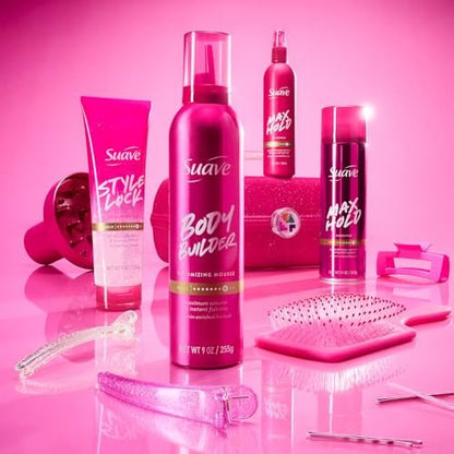Suave Non-Aerosol Max Hold Hairspray Bundle – Unscented 2-Pack + Scented Hair Spray, 11 oz Each (3 Piece Set) Avelisse