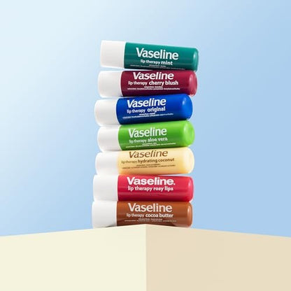 Vaseline Lip Therapy Original & Rosy Twin Pack – 2-Pack Lip Balm Set