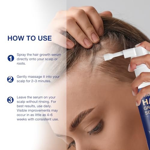 VENANOCI Hair Growth Oil Spray - Natural Hair Regrowth Serum with Rosemary & Biotin for Thicker, Fuller Hair | Anti-Hair Loss Treatment for Women and Men Avelisse