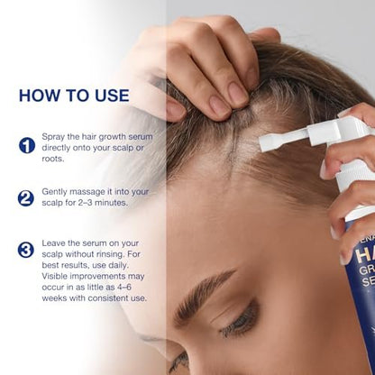 VENANOCI Hair Growth Oil Spray - Natural Hair Regrowth Serum with Rosemary & Biotin for Thicker, Fuller Hair | Anti-Hair Loss Treatment for Women and Men Avelisse