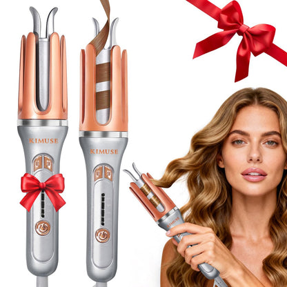 KIMUSE Automatic Rotating Curling Iron 1.25 Inch - Fast Heating, Anti-Scald, Dual Voltage for Travel, for All Hair Types & Beginners Avelisse