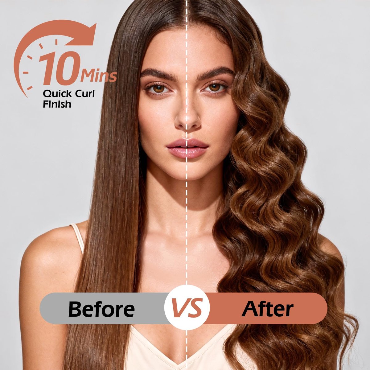 KIMUSE Automatic Rotating Curling Iron 1.25 Inch - Fast Heating, Anti-Scald, Dual Voltage for Travel, for All Hair Types & Beginners Avelisse
