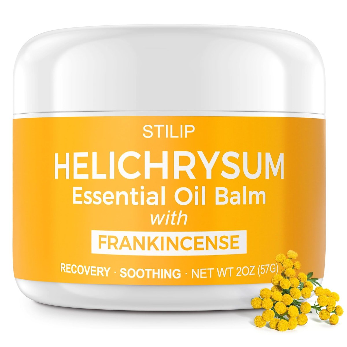 STILIP Helichrysum Balm with Frankincense Essential Oil – Natural Anti-Aging Face Cream, Soothes Redness, Fades Scars & Smooths Fine Lines – Deep Moisturizing Repair & Renewal Moisturizer, 2 oz Avelisse