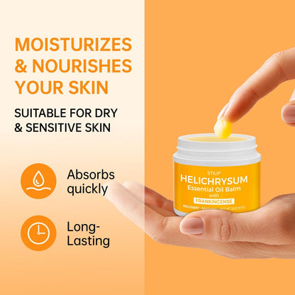 STILIP Helichrysum Balm with Frankincense Essential Oil – Natural Anti-Aging Face Cream, Soothes Redness, Fades Scars & Smooths Fine Lines – Deep Moisturizing Repair & Renewal Moisturizer, 2 oz Avelisse