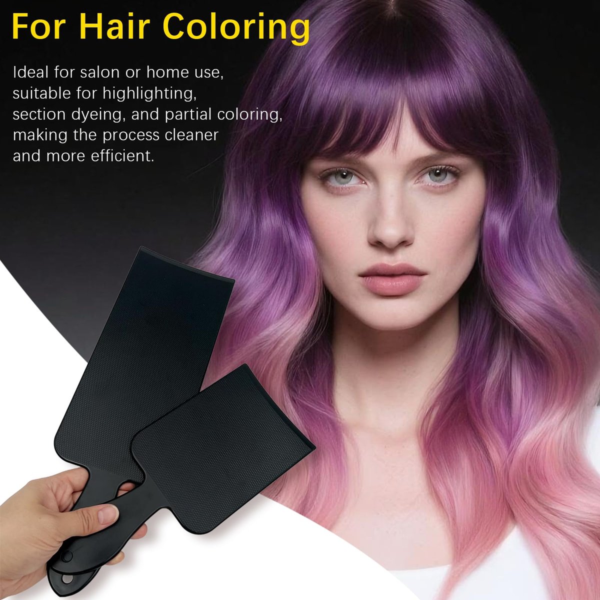 Brvlsoc 2-Piece Balayage Paddle & Highlighting Boards Set – Long & Short Hair Dye Foil Boards for Coloring, Bleaching & Precision Hair Salon Tools - görsel 9