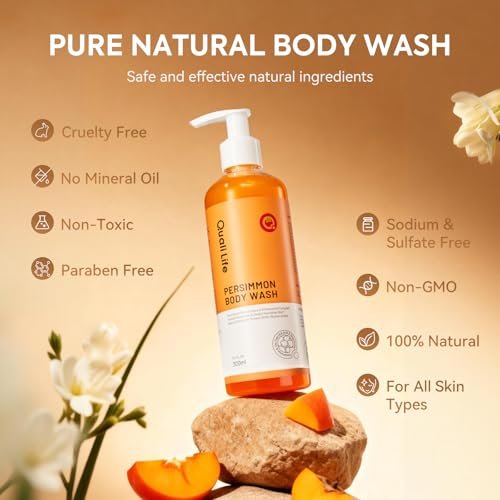 QualiLife Persimmon Body Wash for Old People Smell - Natural Deodorant Bar Soap for Strong Odor, Smelly Feet, and Body Odor - Deep Cleansing Body Deodorizing for Eliminating Odor - Kids Safe - görsel 14